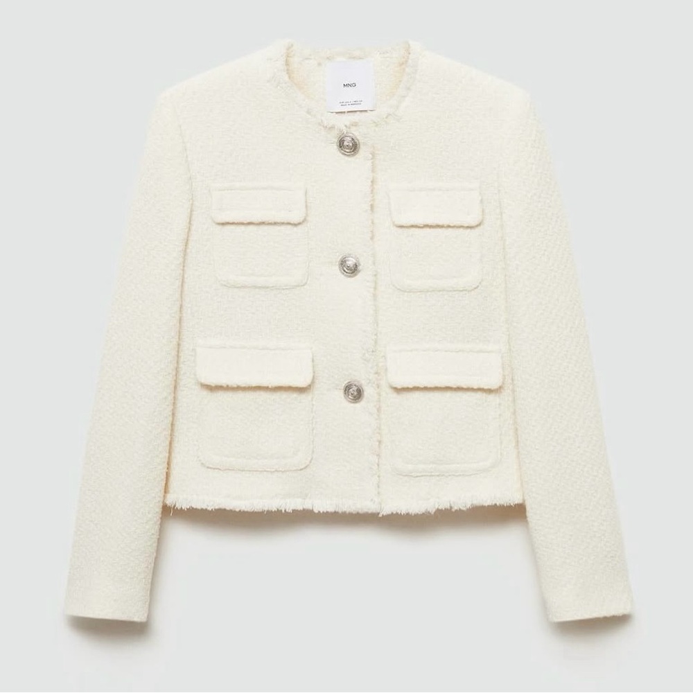 Cream Tweed Jacket 
• NWT • - Picture 2 of 7